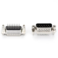 Connecteur d'interface VGA RS232 à 15 broches D-SUB mâle DB15 à monter sur carte PCB pour matériel de contrôle industriel