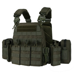 سترة تكتيكية للرجال بحاملة صفائح واقية بنمط التمويه الروسي ونظام Molle - Product Image 6