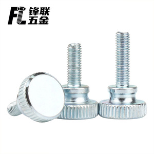 Tornillos de Mano Moleteados de Cabeza Alta Galvanizados Fenglian, Grado A Q215A, Acero al Carbono, Recubrimiento de Zinc Blanco, para Uso en la Industria de la Construcción - Product Image 2