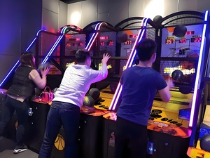 Macchina da basket di alta qualità a gettoni per bambini gioco di basket basket hoops macchina con schermo - Product Image 6