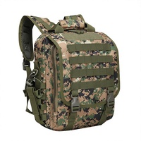 Sac à bandoulière unisexe camouflage AYPPRO robuste pour ordinateur portable 14 pouces, sac à dos étanche pour tablette en Oxford 24L avec fermeture éclair et sangle d'épaule arquée