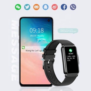 Montre Connectée Gh80 Fréquence Cardiaque Pression Artérielle Sportive Akilli Saat Horloge Fitness Traceur d'Activité Full Touch Bracelet Intelligent - Product Image 3