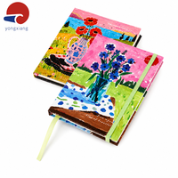 Personalisiertes Hardcover-Notizbuch mit Glitzer-Finish-Einband, Schreibjournal mit Lesezeichenband und Gummibandverschluss