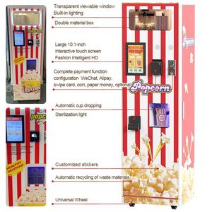 Machine à Popcorn Commerciale de Style Cinéma, Électrique, en Acier Inoxydable, Haute Productivité, Grande Capacité - Product Image 6