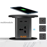 KLASS Smart Life Power Prise de levage électrique Pop-up Nouveau design Extension de table Prise électrique 4 prises AC sans fil