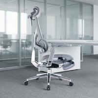 Chaise de bureau exécutive ergonomique moderne de haute qualité, personnalisable en gros, dossier haut en maille, accoudoirs réglables 5D, pour atelier et hôtel