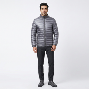 Men's High Quality Stand Collar Winter Puffer <b>Jacket</b> Hot-Selling Canvas <b>Jackets</b> for Outdoor Regular Lightweight Warm Clothing - Product Image 1