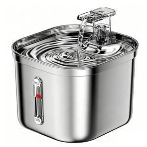 Stainless Steel Pet Water <b>Fountain</b> Automatic Circulating Cat Dog Drinking <b>Fountain</b> 690g Electric Detachable - Product Image 2