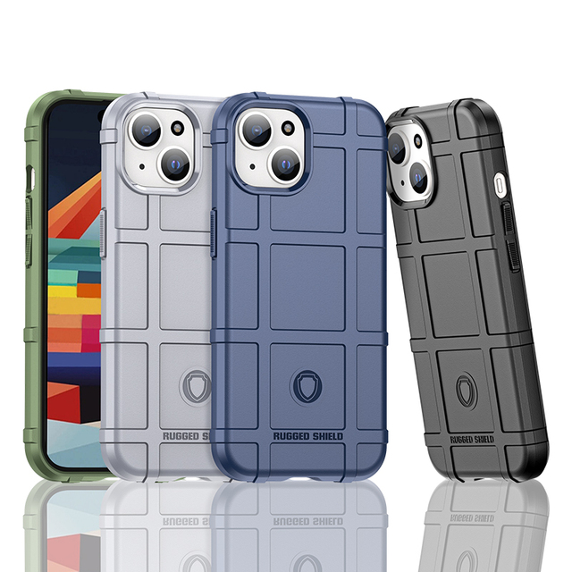 New Rugged Shield Soft Phone Cover Luxury Cell Mobile Phone Case for iPhone 11 12 Pro 13 14 15 Promax