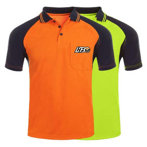 HBC Hi Viz Polo Workwera作業服安全視認性の高い作業作業服男性用ポロTシャツ - Product Image 1