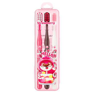 Cepillo de Dientes Dr.Baek Strawberry Bear con Cerdas Suaves para Adultos, Manual, Paquete de 3 - Product Image 5