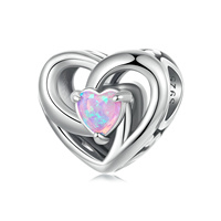 Infini esprit pendentif breloque BSC1112 925 argent pavé réglage CZ synthétique opale oxydé argent accessoire de mode bijoux mariages
