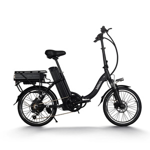 Bicicleta eléctrica de 20 pulgadas con cuadro curvo plegable de aleación de aluminio, baterías duales de litio de 48V 10AH y freno de disco hidráulico. - Product Image 1