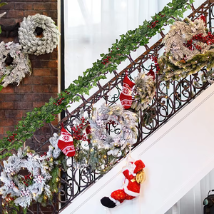 花飾り,98フィートアイビー葉木人工アイビーグリーンハンギングガーランドホームガーデン用 - Product Image 3