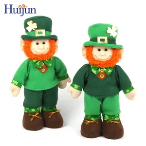 आयरिश सेंट पैट्रिक दिवस लोकप्रिय कस्टम कार्टून गुड़िया बच्चों को उपहार सजावट leprechaun खिलौना भाग्यशाली Leprechaun आलीशान भरवां गुड़िया