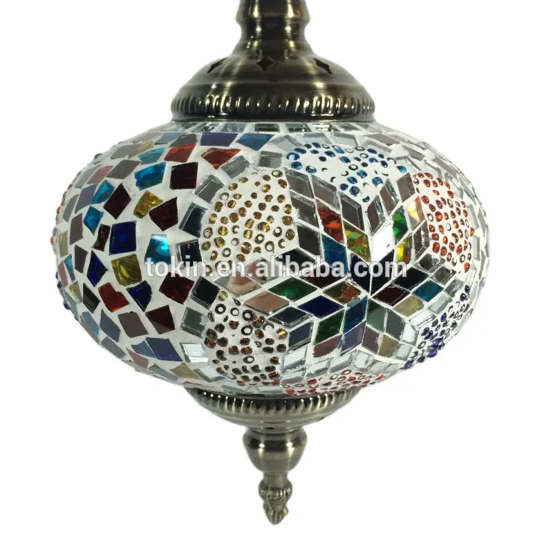 Tokin Beautiful Handmade Turkish Mosaic Lamp Single Ball Hanging Lights for Home and Night Club Decoration