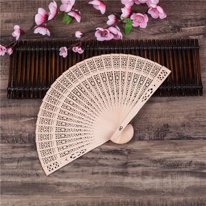 Hot Custom 8inch Print Engrave Bamboo <b>Handheld</b> <b>Fans</b> Vintage Birthday Gift Foldable Wooden Hand <b>Fan</b> for Wedding Party Decoration - Product Image 2