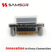 Conector macho de soldadura de alta fiabilidad J30J-21TJS, serie J30J, micro-D mini rectangular de 21 pines, 200V 3A, para aeronaves