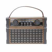 Eletree J19Bts Classic Schwarz Kurzwellen-FM-Empfänger USB/Tf MP3-Player Solar Portable Radio