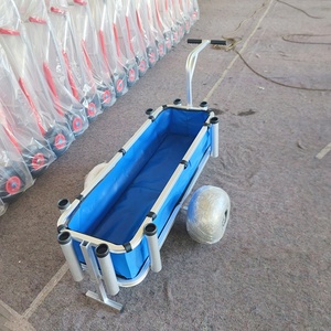 Outdoor <strong>Aluminum</strong> <strong>Fishing</strong> Beach <strong>Cart</strong> Trolley with <strong>2</strong> Balloon Tires Beach <strong>Fishing</strong> <strong>Cart</strong> - Product Image 5