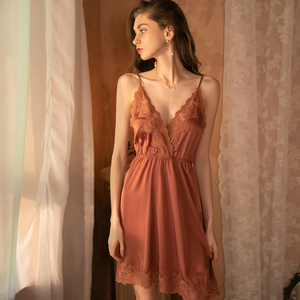 Lencería de Lujo para Mujer, Kimono de Novia, Camisón de Encaje para Boda, Lencería Sexy, Camisón de Seda y Satén, Conjunto de Pijama con Bata - Product Image 3