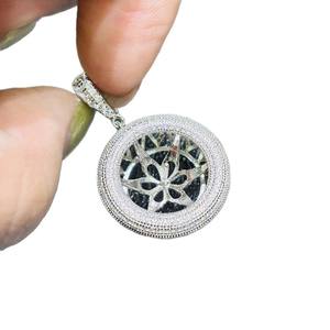 31288DIY <b>Loose</b> <b>Pearls</b> Accessory S925 Silver Pendant Empty Holder with 13-15mm Round Fashion Necklace Concealer - Product Image 5