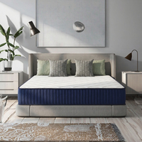 Matelas de luxe pour hôtel, résistant à l'humidité, haute densité, en boîte, tailles Twin, Simple, Queen, avec ressorts ensachés et mousse à mémoire de forme