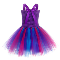 Robe d'été de haute qualité pour fête d'anniversaire Bébé Violet Licorne Sequin Fluffy Tulle Tutu Robes pour Filles Enfants