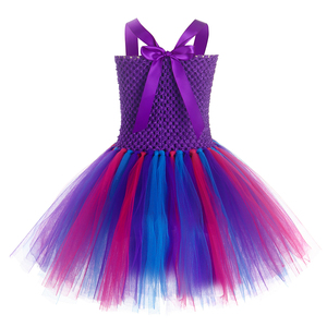 Robe d'été de haute qualité pour fête d'anniversaire Bébé Violet <span class=keywords><strong>Licorne</strong></span> Sequin Fluffy Tulle Tutu Robes pour Filles Enfants - Product Image 4