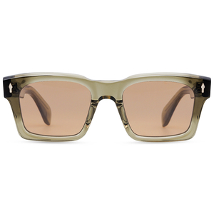 Gafas de sol rectangulares con montura completa, montura negra, lentes naranjas degradados, 100% protección UV, protección solar unisex para adultos - Product Image 6