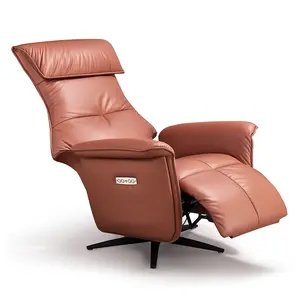 Manufacture Luxury high back leather boss office swivel desk chair reclining ergonomic office chair with caster wheel