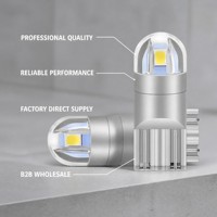 Lampe LED T10 pour voiture, 12V 160LM 0.96W 3030 2SMD, petite lampe de plaque d'immatriculation, éclairage du tableau de bord, blanc, certifiée ISO, universelle