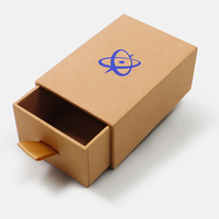Boîte cadeau en papier kraft pour bougie avec logo personnalisé d'usine, avec laminage mat et gaufrage, emballage recyclable