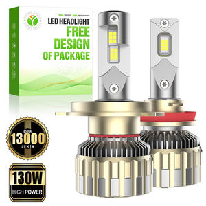 Ampoules <span class=keywords><strong>de</strong></span> phare LED F12 super lumineuses H1 130W 13000LM 12 cœurs 3570 puces 15000 tr/min ventilateur turbine système <span class=keywords><strong>de</strong></span> lampe automobile kit <span class=keywords><strong>ampoule</strong></span> - Product Image 1