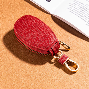 PU Leather Key Holder Minimalist Keychain Case <b>Wallet</b> Key Storage Case Key <b>Protector</b> Large-Capacity Multifunctional Storage Bag - Product Image 5