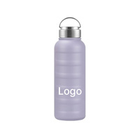 Bouteille d'eau réutilisable écologique personnalisée avec logo pour les trajets quotidiens, la conduite, la randonnée et les aventures en plein air