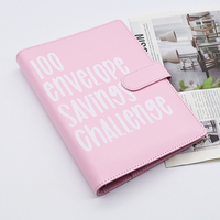 Carpeta de Presupuesto A5 Personalizada al por Mayor para el Reto de Ahorro de 100 Días, Planificador de Cuero PU para Ahorrar Dinero