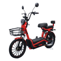 Skuter listrik tipe baru Tiongkok, sepeda listrik murah kuat, sepeda motor helikopter listrik dewasa 48V 500W 2 tempat duduk 48V