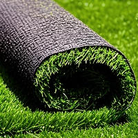 Gazon artificiel PE haute résilience, haute densité, ignifuge et imperméable, type remplissage, pour terrains de sport, stades de football en extérieur