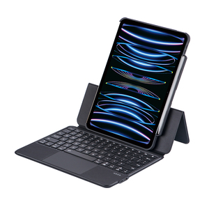 Funda con Teclado Magnético Transparente Compatible con <span class=keywords><strong>iPad</strong></span> 10.ª Generación 10.9, <span class=keywords><strong>iPad</strong></span> Air <span class=keywords><strong>Pro</strong></span> <span class=keywords><strong>11</strong></span>, Teclado Retroiluminado de 7 Colores Integrado - Product Image 1