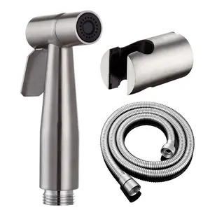 Terlaris pabrik SUS 304 Handheld Bidet Sprayer untuk Toilet Turki Shattaf Toilet Bidet Set