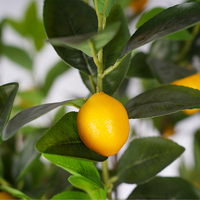 Vente flash : Citronnier artificiel en plastique, bonsaï en pot, 120 cm, écologique, résistant aux UV, décoration intérieure et extérieure