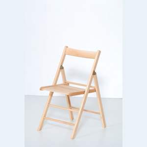 Chaise pliante portable traditionnelle de qualité supérieure, imperméable, avec structure en bois de hêtre durable, pour villa, jardin, extérieur et usage domestique - Product Image 1