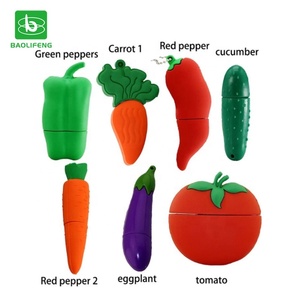 Diseño divertido regalos de PVC verduras modelo berenjena USB 2,0/3,0 de memoria Flash pen Drive 8 GB-64 GB - Product Image 1