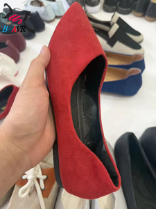 Women's Flat <b>Shoes</b> Bow PU Upper Rubber Outsole Pointed Toe <b>Soft</b> Sole Cheap Mix Design Wholesale SecondHand - Product Image 2