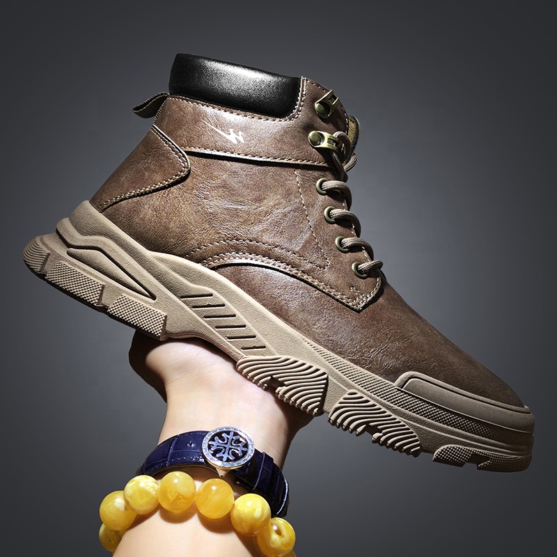 Высококачественные мужские зимние ботинки Jinbeile, Повседневная модная обувь для улицы, оптовая продажа, мужские ботинки, кожаные мужские ботинки