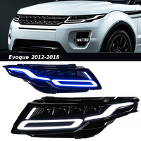 2012-2018 Convient pour Land Rover Range Rover Evoque, mise à niveau vers un ensemble de phares LED à quatre lentilles avec clignotants