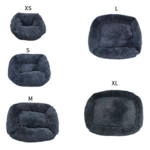 Cama para mascotas de felpa suave y cálida, cuadrada, venta al por mayor, del fabricante - Product Image 3