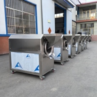 Meilleur Prix Machine à Torréfier les Cacahuètes Automatique à Petite Échelle, Torréfacteur Rotatif Électrique/Gaz pour Cacahuètes Sèches, à Vendre