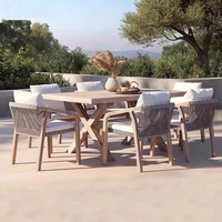 Sofás de jardín Muebles de exterior Sofá de ratán para Patio Villa Jardín Terraza Asiento Sofá de Salón al aire libre